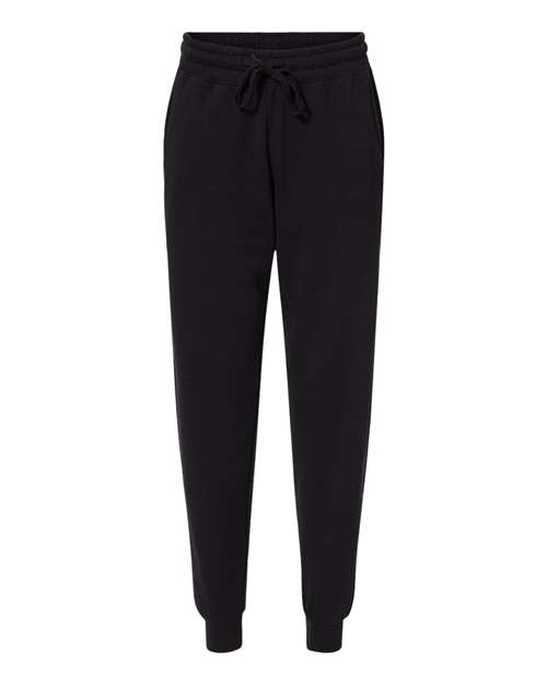 Independent Trading Co. PRM20PNT-Women's California Wave Wash Sweatpants in Black