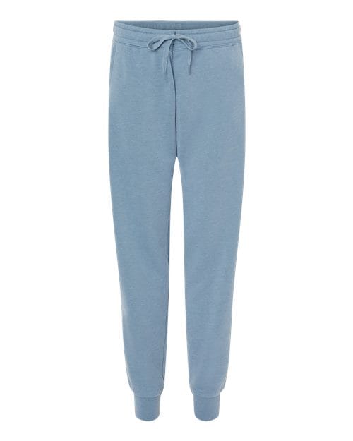 Independent Trading Co. PRM20PNT-Women's California Wave Wash Sweatpants in Misty Blue