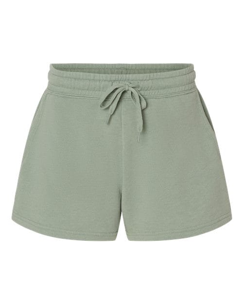 Independent Trading Co. PRM20SRT-Women’s Lightweight California Wave Wash Fleece Shorts in Sage