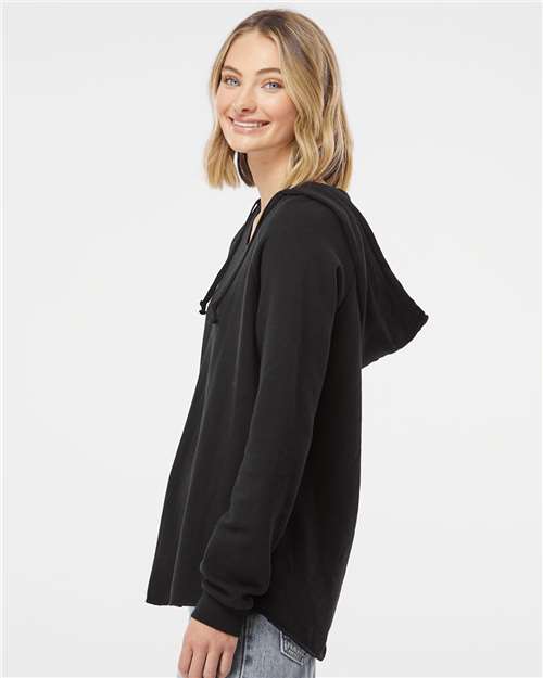 Independent Trading Co. PRM2500 Women’s Lightweight California Wave Wash Hooded Sweatshirt in 