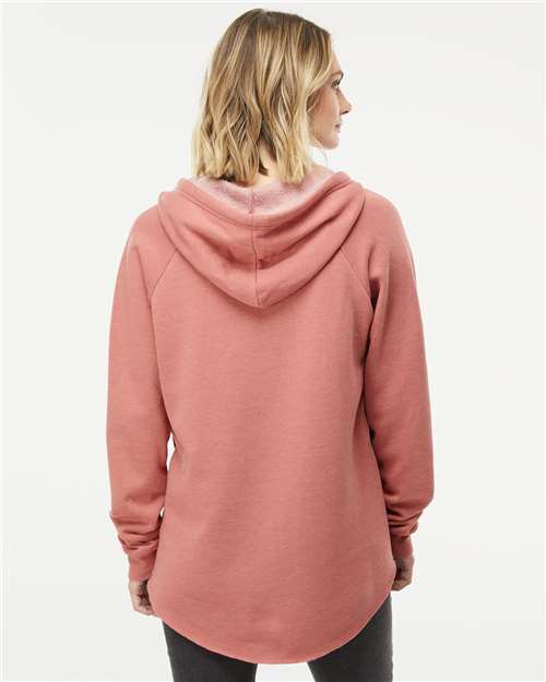 Independent Trading Co. PRM2500 Women’s Lightweight California Wave Wash Hooded Sweatshirt in 