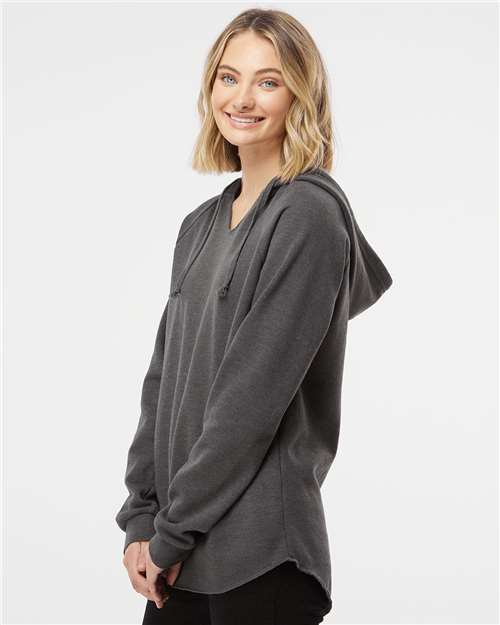 Independent Trading Co. PRM2500 Women’s Lightweight California Wave Wash Hooded Sweatshirt in 