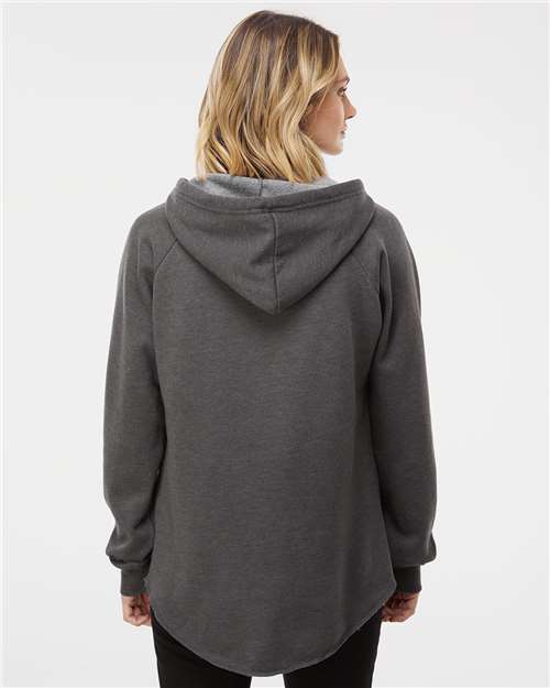 Independent Trading Co. PRM2500 Women’s Lightweight California Wave Wash Hooded Sweatshirt in 