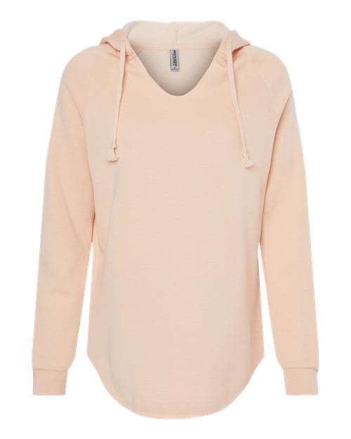 Independent Trading Co. PRM2500 Women’s Lightweight California Wave Wash Hooded Sweatshirt in 