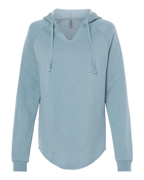 Independent Trading Co. PRM2500 Women’s Lightweight California Wave Wash Hooded Sweatshirt in 