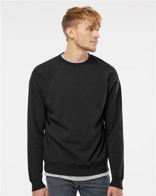 Independent Trading Co. PRM30SBC Unisex Special Blend Raglan Crewneck Sweatshirt in 