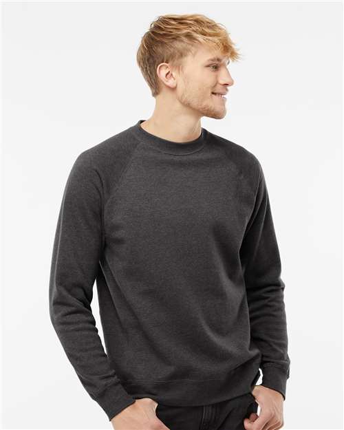 Independent Trading Co. PRM30SBC Unisex Special Blend Raglan Crewneck Sweatshirt in 
