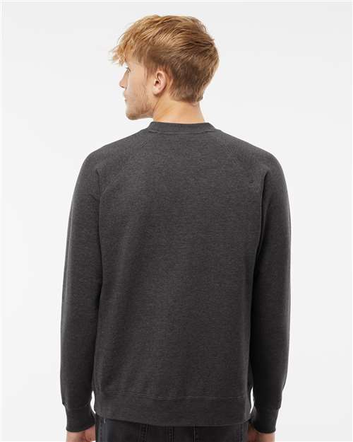 Independent Trading Co. PRM30SBC Unisex Special Blend Raglan Crewneck Sweatshirt in 