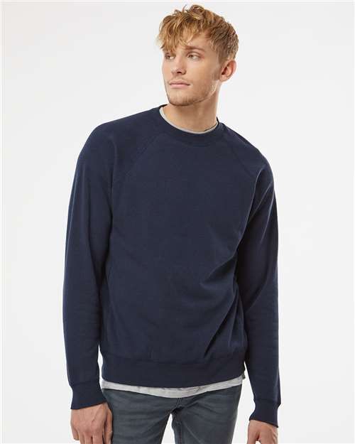 Independent Trading Co. PRM30SBC Unisex Special Blend Raglan Crewneck Sweatshirt in 