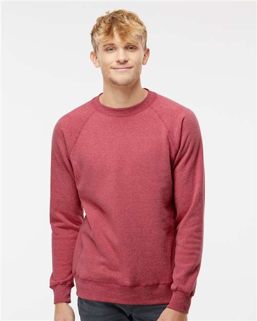 Independent Trading Co. PRM30SBC Unisex Special Blend Raglan Crewneck Sweatshirt in 