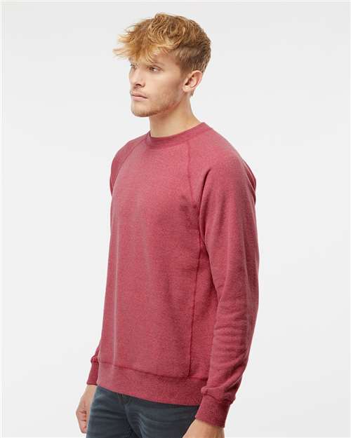 Independent Trading Co. PRM30SBC Unisex Special Blend Raglan Crewneck Sweatshirt in 