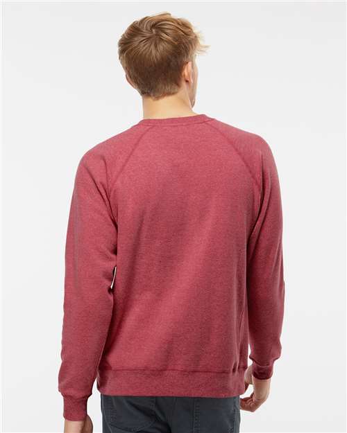 Independent Trading Co. PRM30SBC Unisex Special Blend Raglan Crewneck Sweatshirt in 