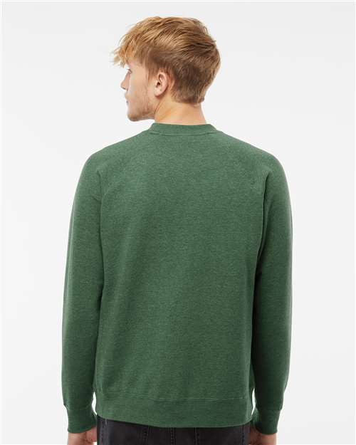 Independent Trading Co. PRM30SBC Unisex Special Blend Raglan Crewneck Sweatshirt in 