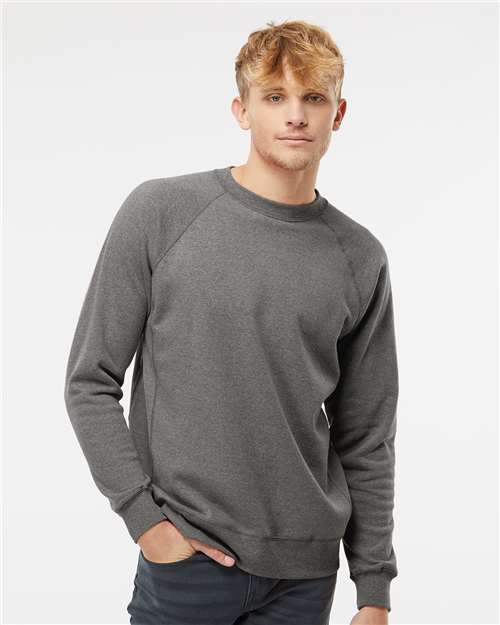 Independent Trading Co. PRM30SBC Unisex Special Blend Raglan Crewneck Sweatshirt in 
