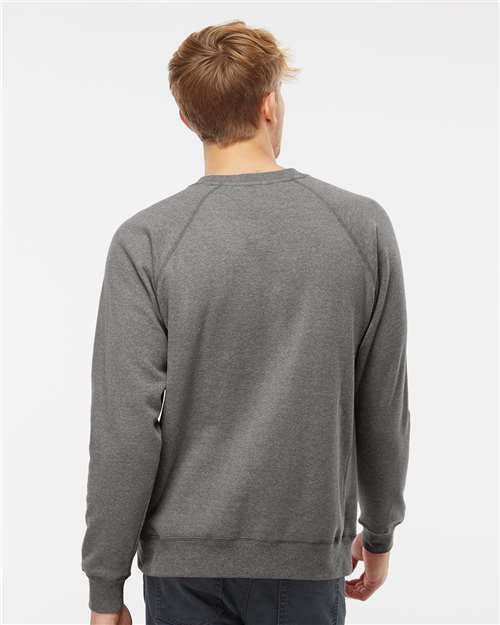 Independent Trading Co. PRM30SBC Unisex Special Blend Raglan Crewneck Sweatshirt in 
