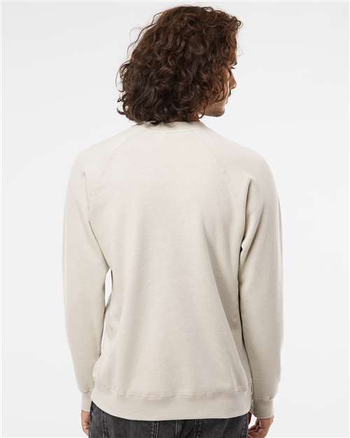 Independent Trading Co. PRM30SBC Unisex Special Blend Raglan Crewneck Sweatshirt in 