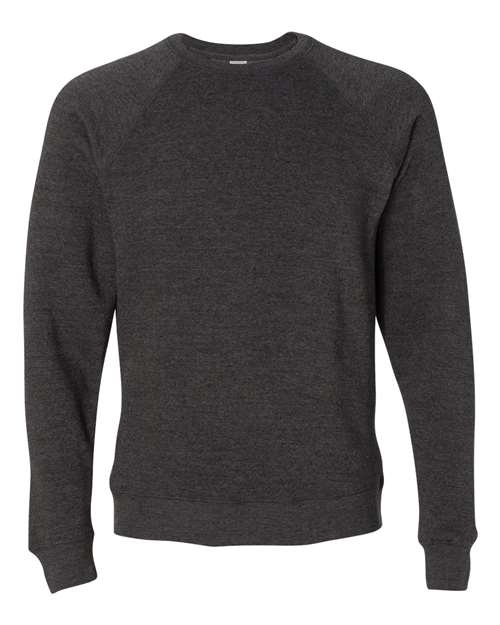 Independent Trading Co. PRM30SBC Unisex Special Blend Raglan Crewneck Sweatshirt in Carbon