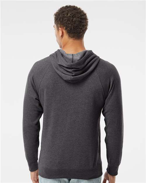 Independent Trading Co. PRM33SBP Unisex Special Blend Raglan Hooded Sweatshirt in 