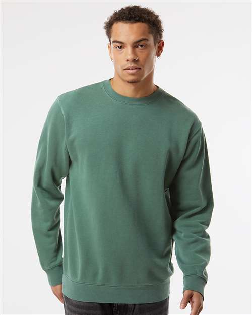 Independent Trading Co. PRM3500 Unisex Midweight Pigment-Dyed Crewneck Sweatshirt in 
