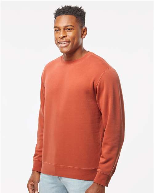Independent Trading Co. PRM3500 Unisex Midweight Pigment-Dyed Crewneck Sweatshirt in 