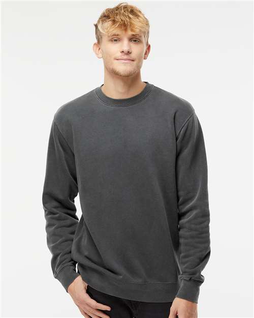 Independent Trading Co. PRM3500 Unisex Midweight Pigment-Dyed Crewneck Sweatshirt in 