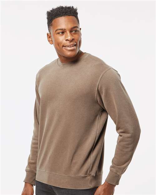 Independent Trading Co. PRM3500 Unisex Midweight Pigment-Dyed Crewneck Sweatshirt in 