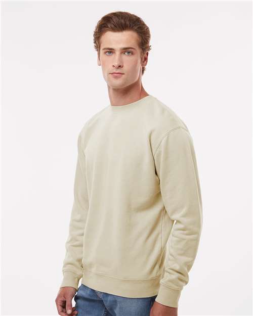 Independent Trading Co. PRM3500 Unisex Midweight Pigment-Dyed Crewneck Sweatshirt in 