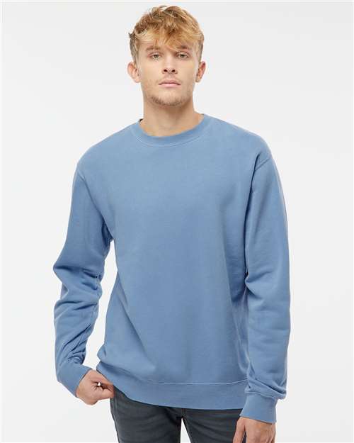 Independent Trading Co. PRM3500 Unisex Midweight Pigment-Dyed Crewneck Sweatshirt in 