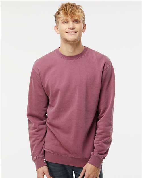 Independent Trading Co. PRM3500 Unisex Midweight Pigment-Dyed Crewneck Sweatshirt in 