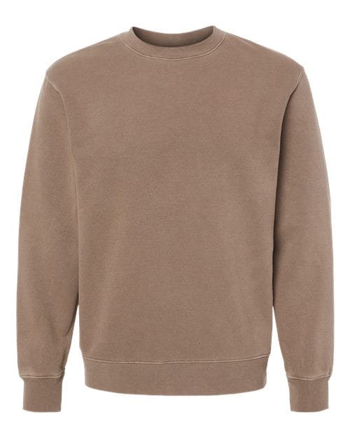 Independent Trading Co. PRM3500 Unisex Midweight Pigment-Dyed Crewneck Sweatshirt in Pigment Clay