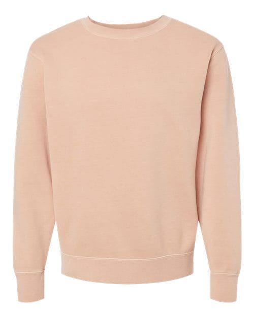 Independent Trading Co. PRM3500 Unisex Midweight Pigment-Dyed Crewneck Sweatshirt in Pigment Dusty Pink