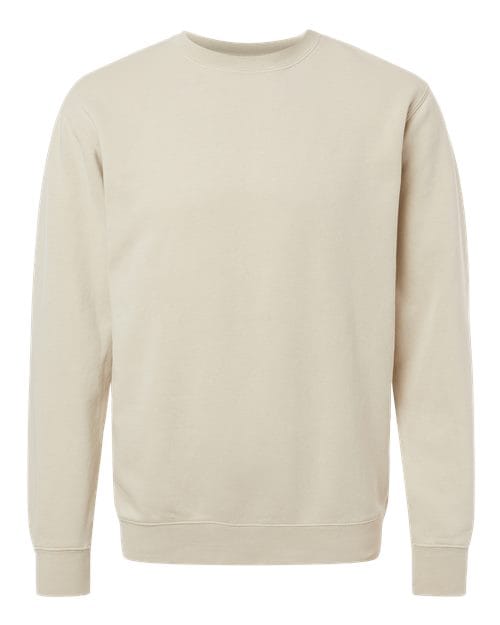 Independent Trading Co. PRM3500 Unisex Midweight Pigment-Dyed Crewneck Sweatshirt in Pigment Ivory