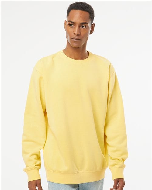 Independent Trading Co. PRM3500 Unisex Midweight Pigment-Dyed Crewneck Sweatshirt in 