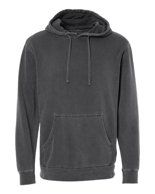 Independent Trading Co. PRM4500 Unisex Midweight Pigment-Dyed Hooded Sweatshirt in Pigment Black
