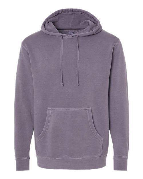 Independent Trading Co. PRM4500 Unisex Midweight Pigment-Dyed Hooded Sweatshirt in Pigment Plum