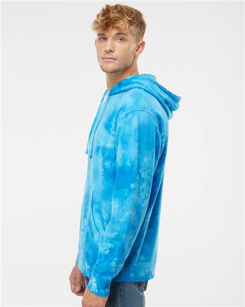 Independent Trading Co. PRM4500TD Unisex Midweight Tie-Dyed Hooded Sweatshirt in 