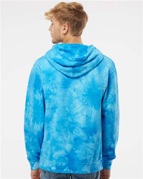 Independent Trading Co. PRM4500TD Unisex Midweight Tie-Dyed Hooded Sweatshirt in 