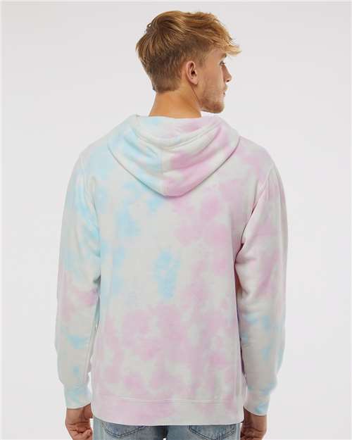 Independent Trading Co. PRM4500TD Unisex Midweight Tie-Dyed Hooded Sweatshirt in 