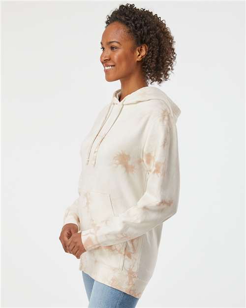 Independent Trading Co. PRM4500TD Unisex Midweight Tie-Dyed Hooded Sweatshirt in 