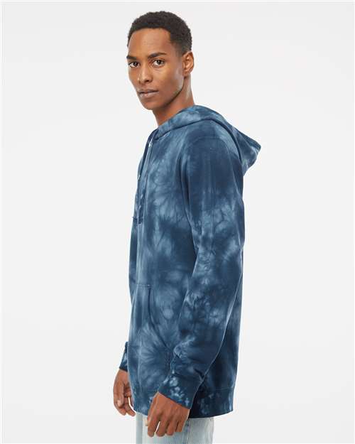 Independent Trading Co. PRM4500TD Unisex Midweight Tie-Dyed Hooded Sweatshirt in 