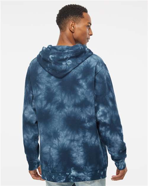 Independent Trading Co. PRM4500TD Unisex Midweight Tie-Dyed Hooded Sweatshirt in 