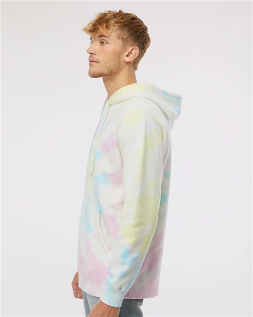 Independent Trading Co. PRM4500TD Unisex Midweight Tie-Dyed Hooded Sweatshirt in 