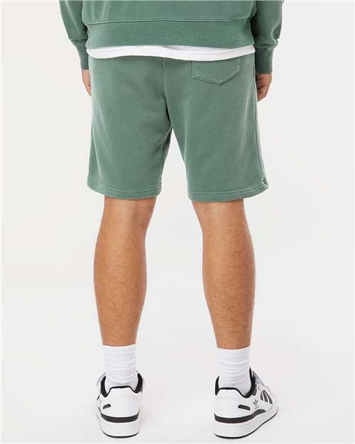 Independent Trading Co. PRM50STPD Unisex Pigment-Dyed Fleece Shorts in 