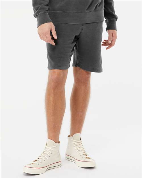 Independent Trading Co. PRM50STPD Unisex Pigment-Dyed Fleece Shorts in 