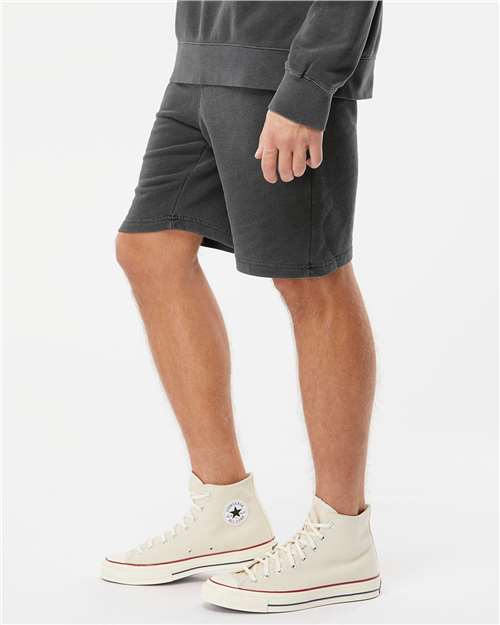 Independent Trading Co. PRM50STPD Unisex Pigment-Dyed Fleece Shorts in 