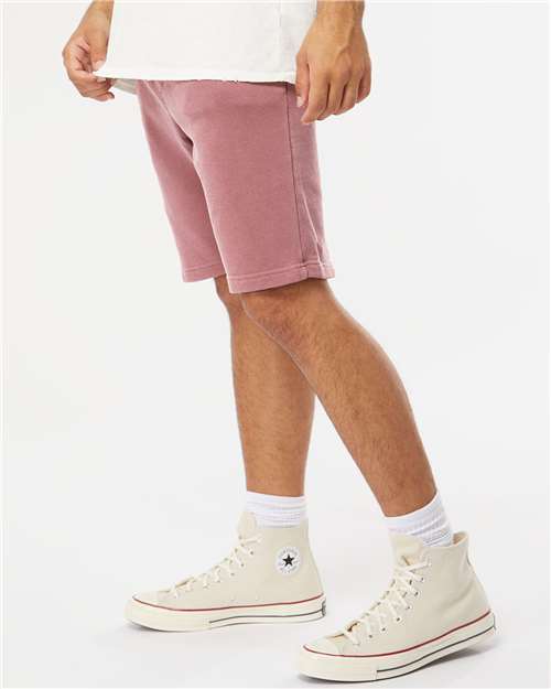 Independent Trading Co. PRM50STPD Unisex Pigment-Dyed Fleece Shorts in 