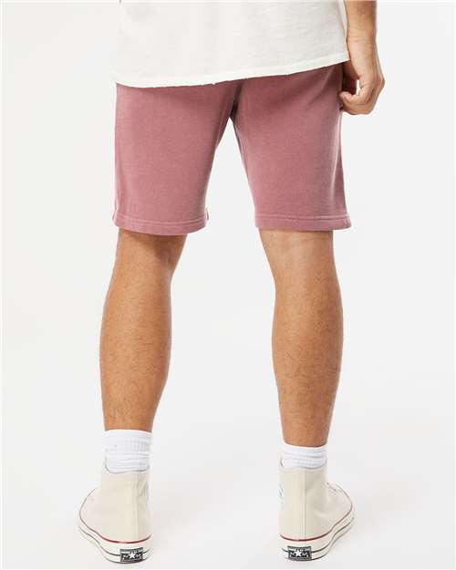 Independent Trading Co. PRM50STPD Unisex Pigment-Dyed Fleece Shorts in 
