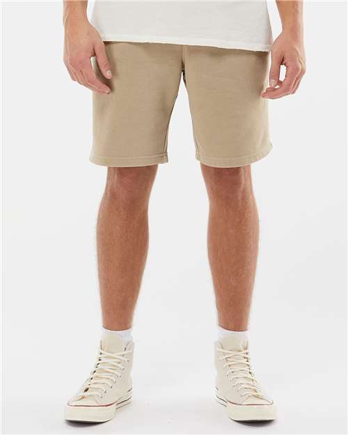 Independent Trading Co. PRM50STPD Unisex Pigment-Dyed Fleece Shorts in 