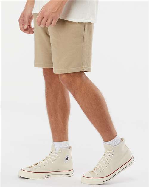 Independent Trading Co. PRM50STPD Unisex Pigment-Dyed Fleece Shorts in 