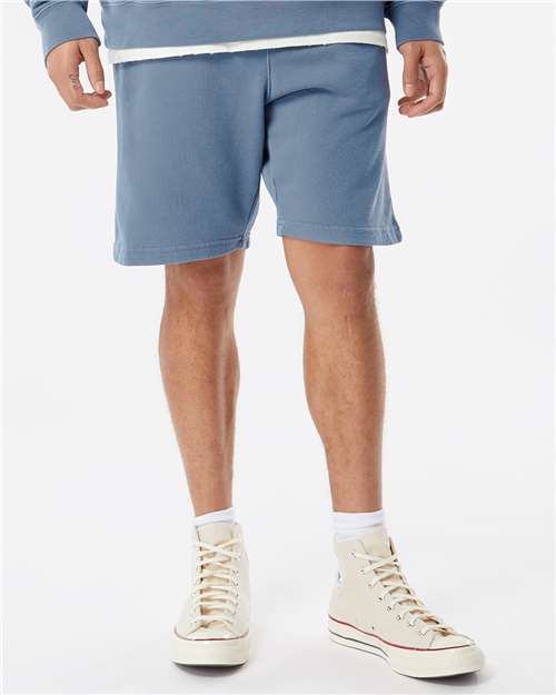 Independent Trading Co. PRM50STPD Unisex Pigment-Dyed Fleece Shorts in 